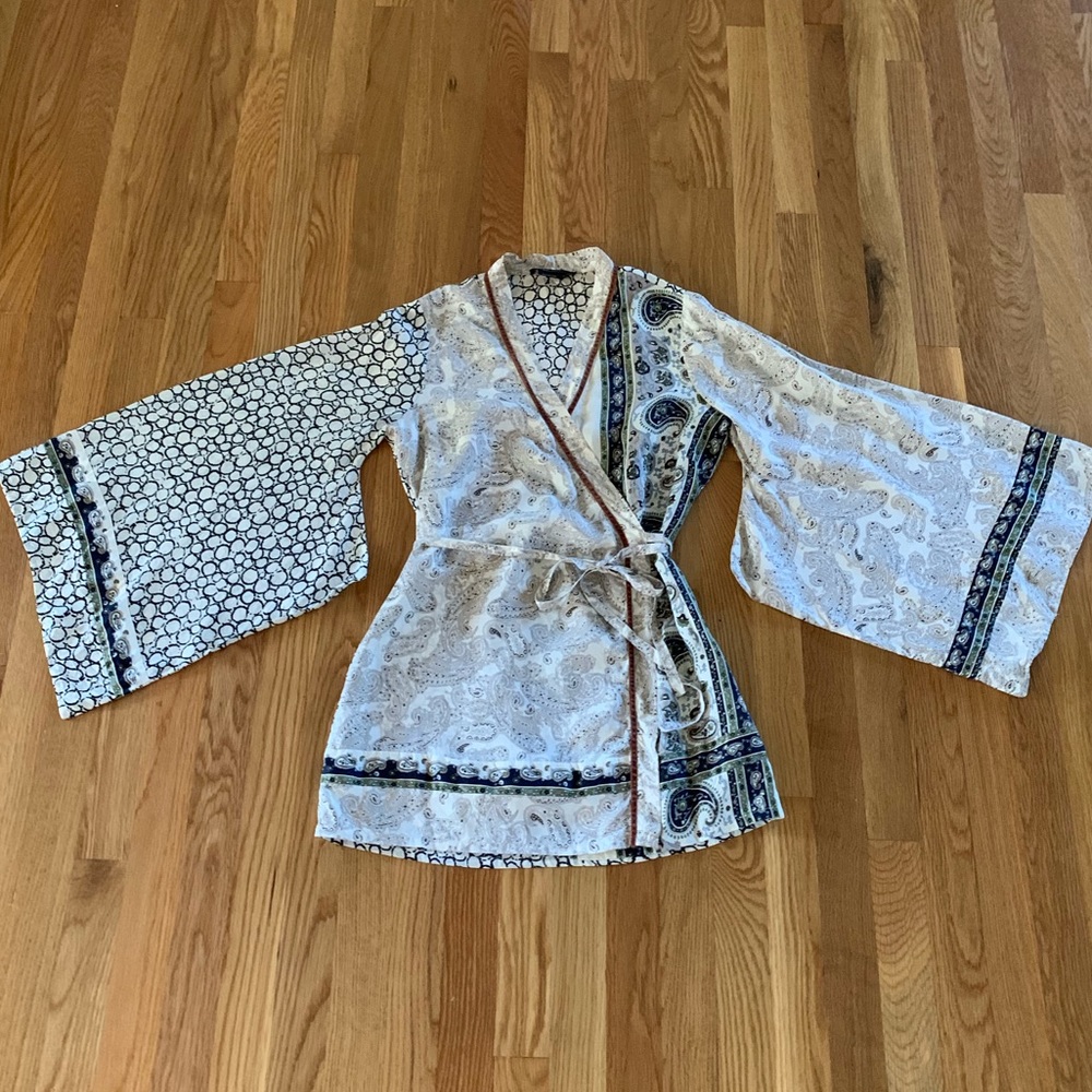 BCBG Silk Kimono